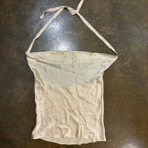 Cami NYC 100% Silk Cream Camisole Halter Top - Women's XS